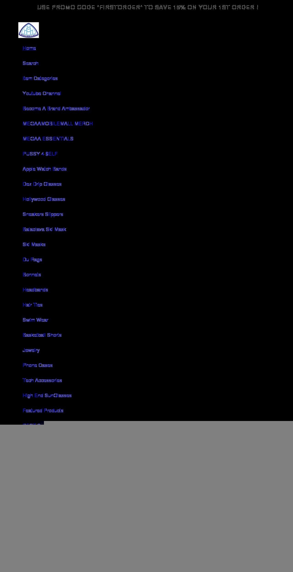 megaamobilemall.com shopify website screenshot