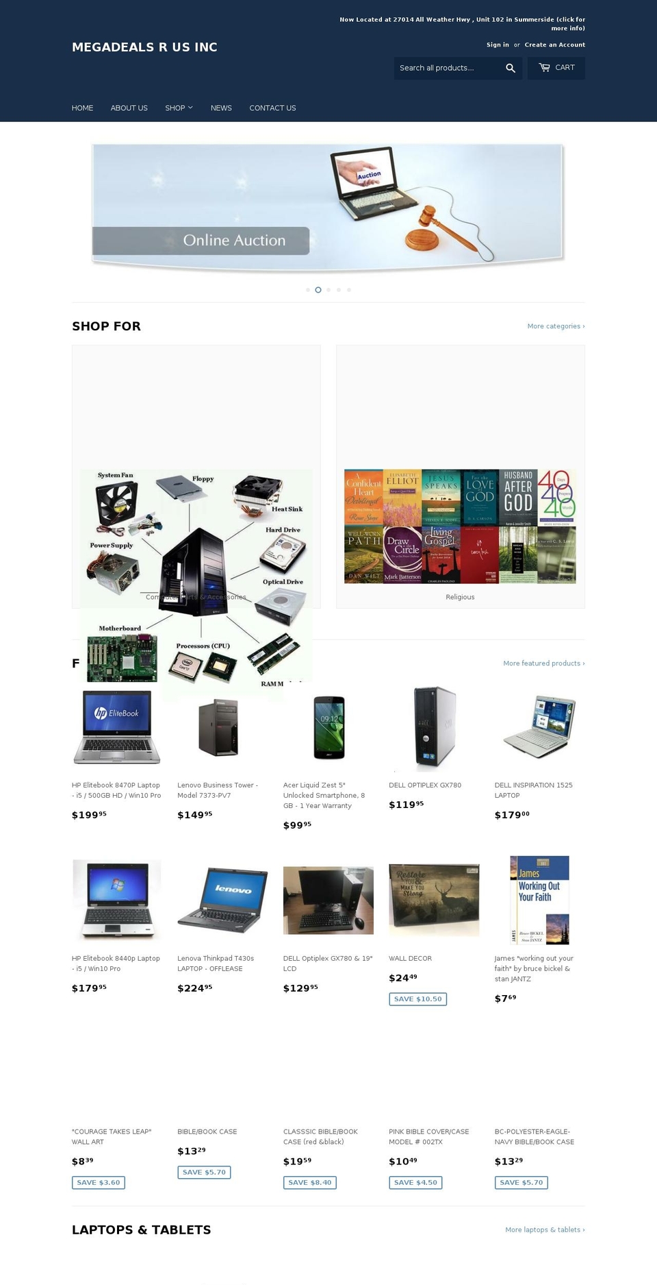 megadealsrus.ca shopify website screenshot