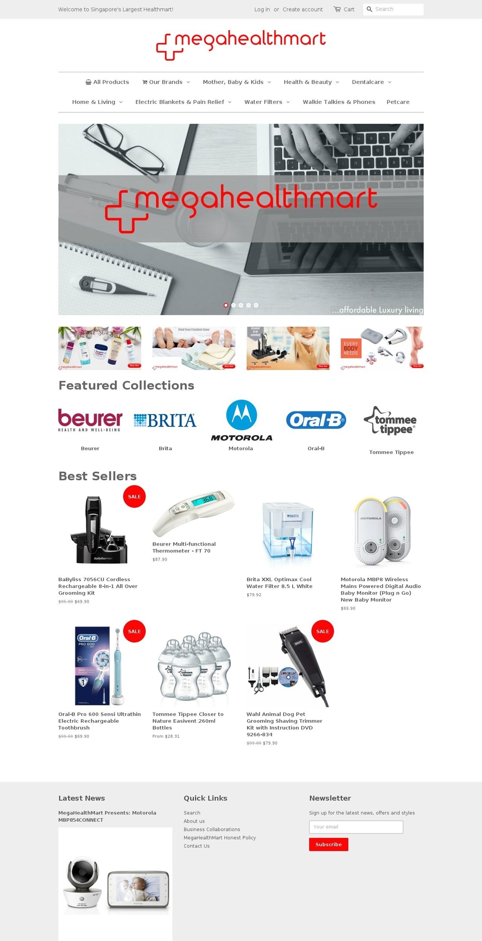 megahealthmart.com — Shopify storefront screenshot