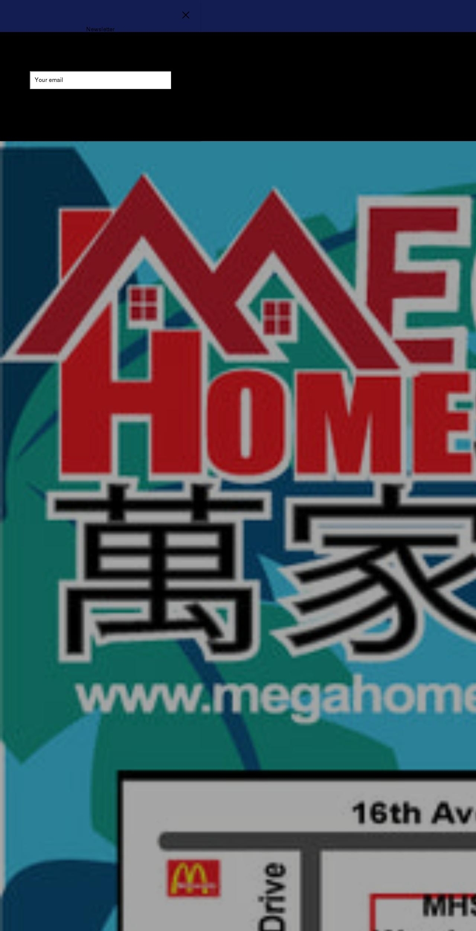 megahomeshow.com shopify website screenshot