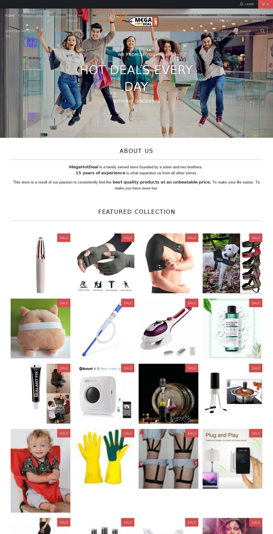 megahotdeal.net shopify website screenshot