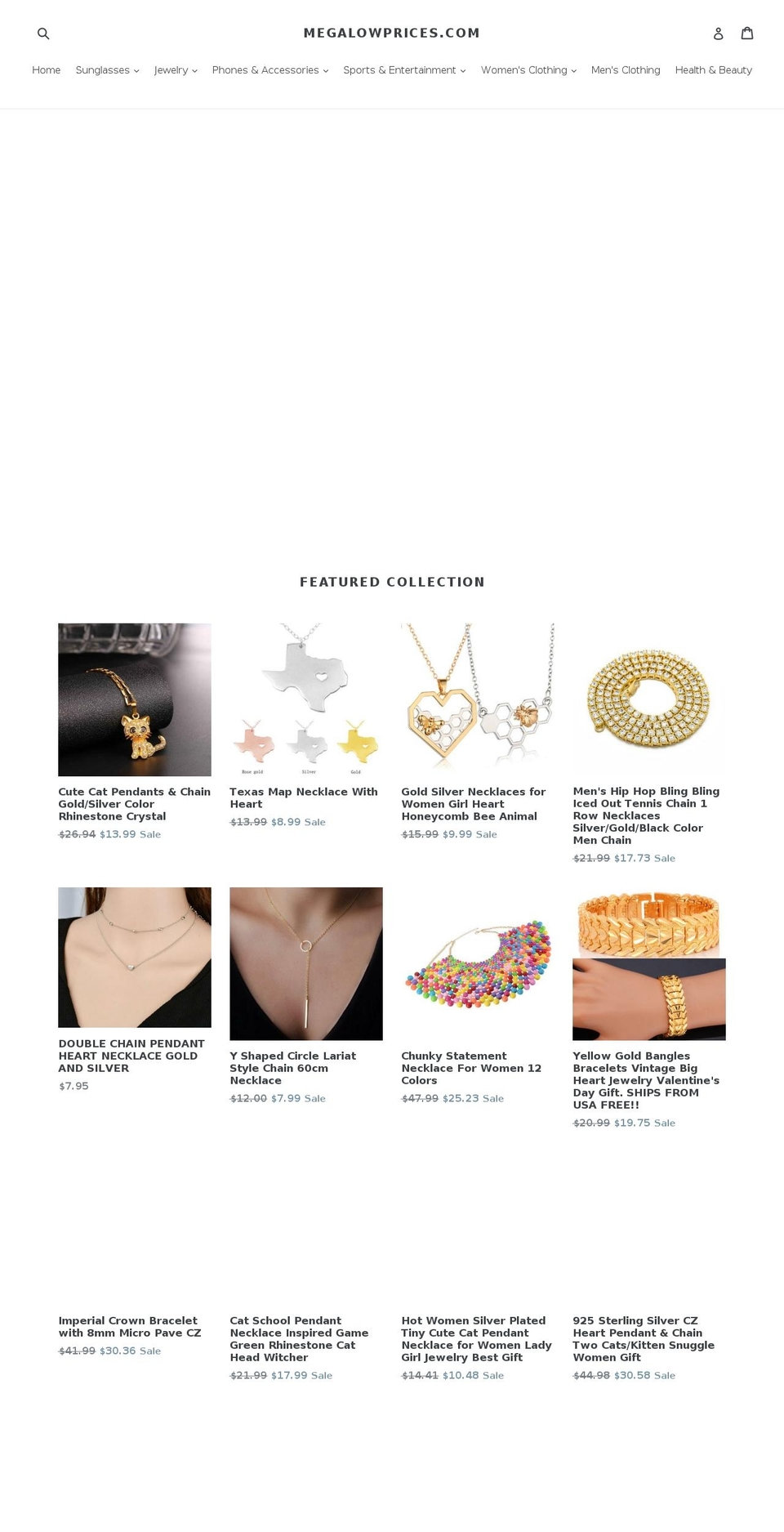 megalowprices.com shopify website screenshot