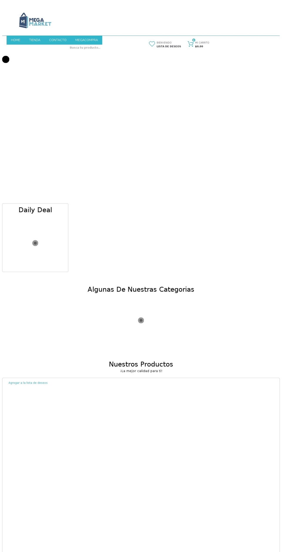 megamarketvzla.com shopify website screenshot