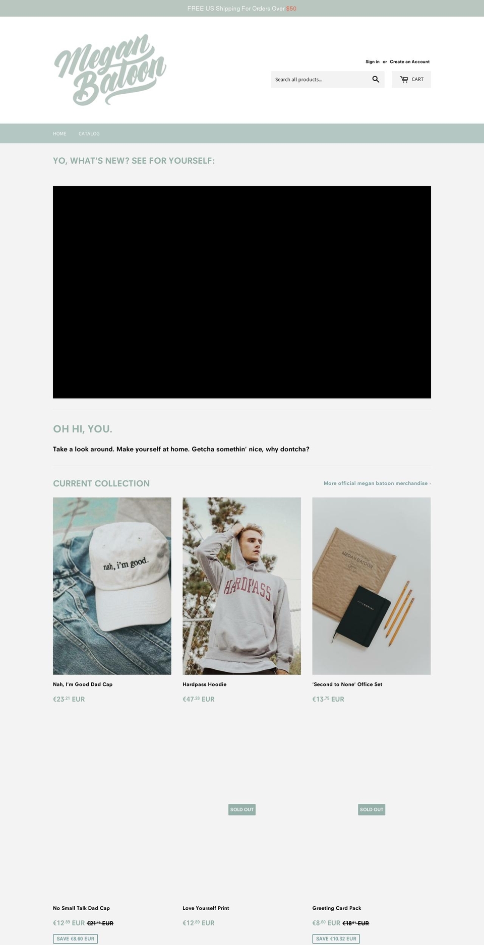 megan-batoon.myshopify.com shopify website screenshot