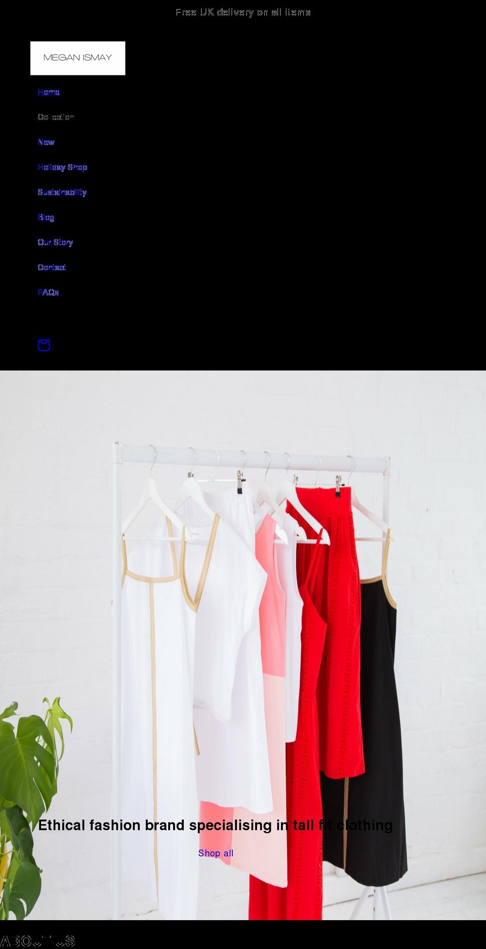 meganismay.com shopify website screenshot