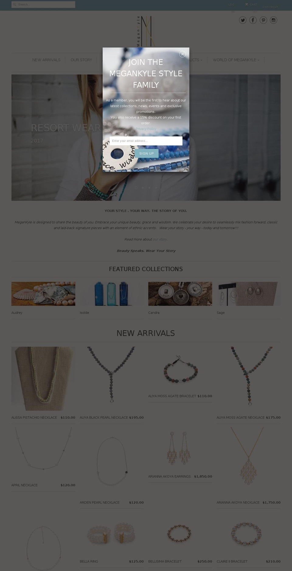 megankyle.ca shopify website screenshot