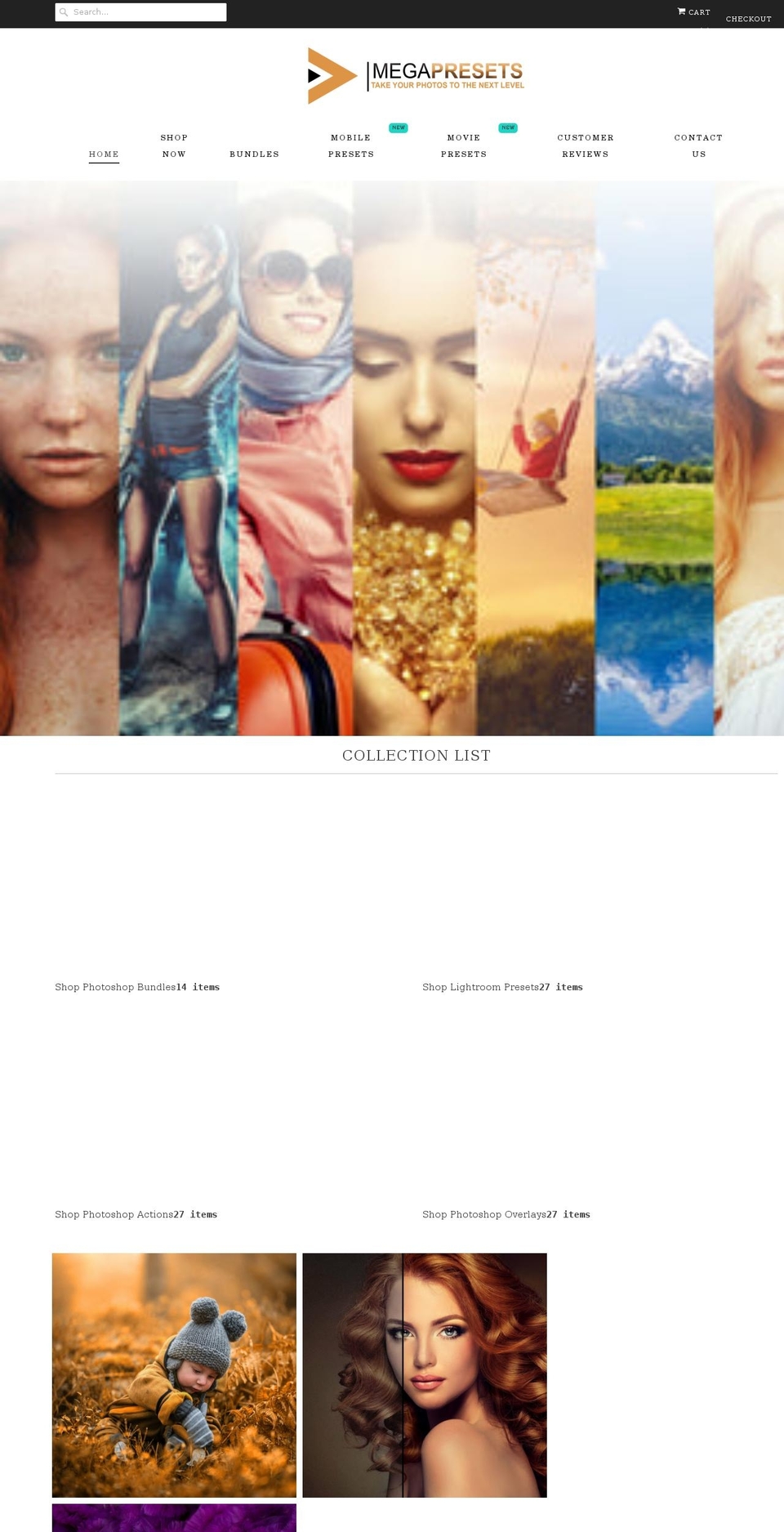 megapresets.com — Shopify storefront screenshot