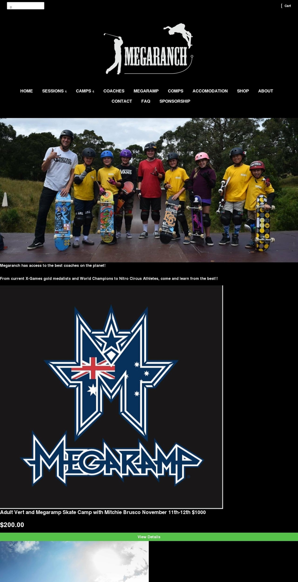 megaranchaustralia.com shopify website screenshot