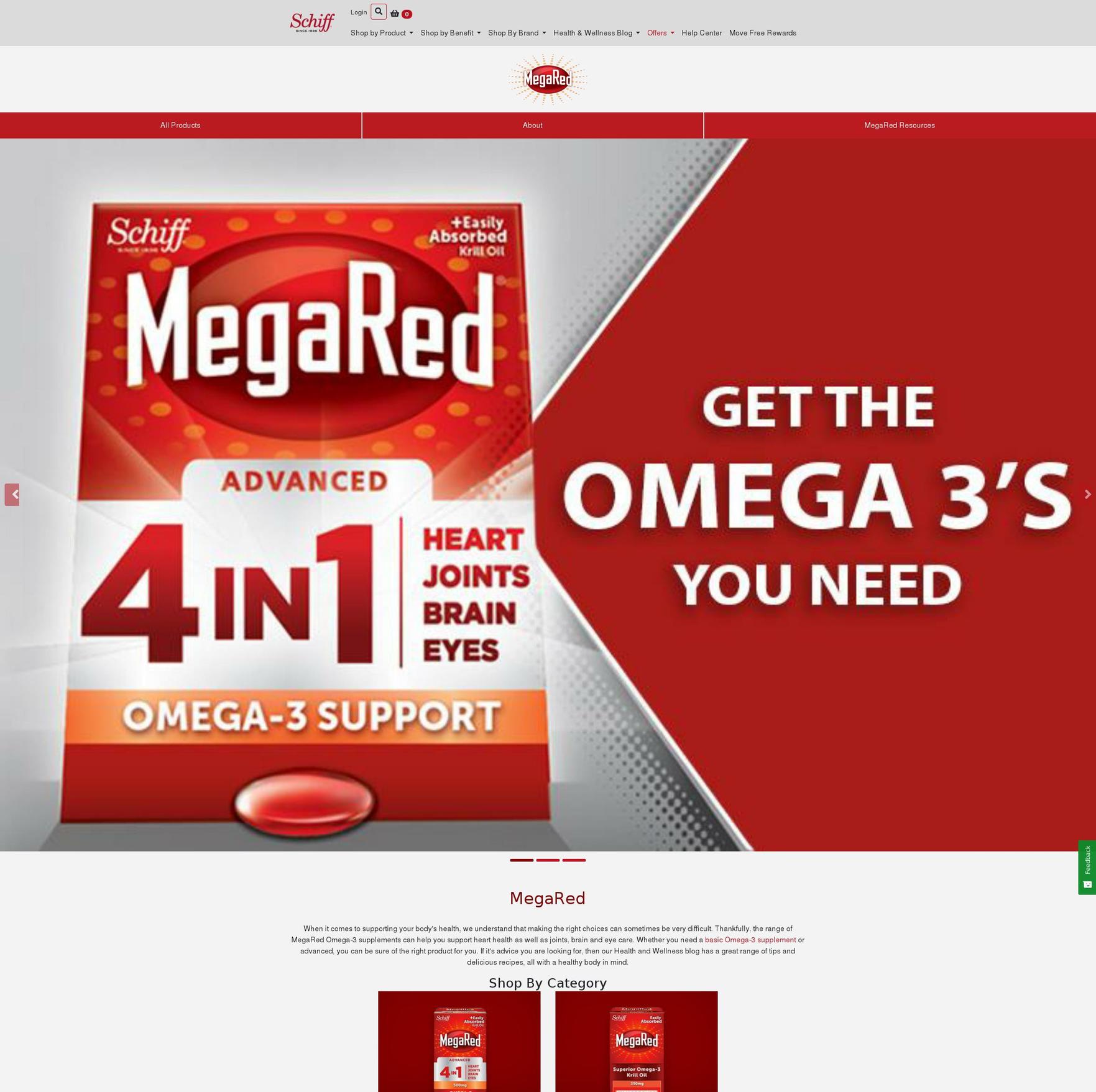 Schiff Vitamins - Updated 8\/3 Shopify theme site example megared.com