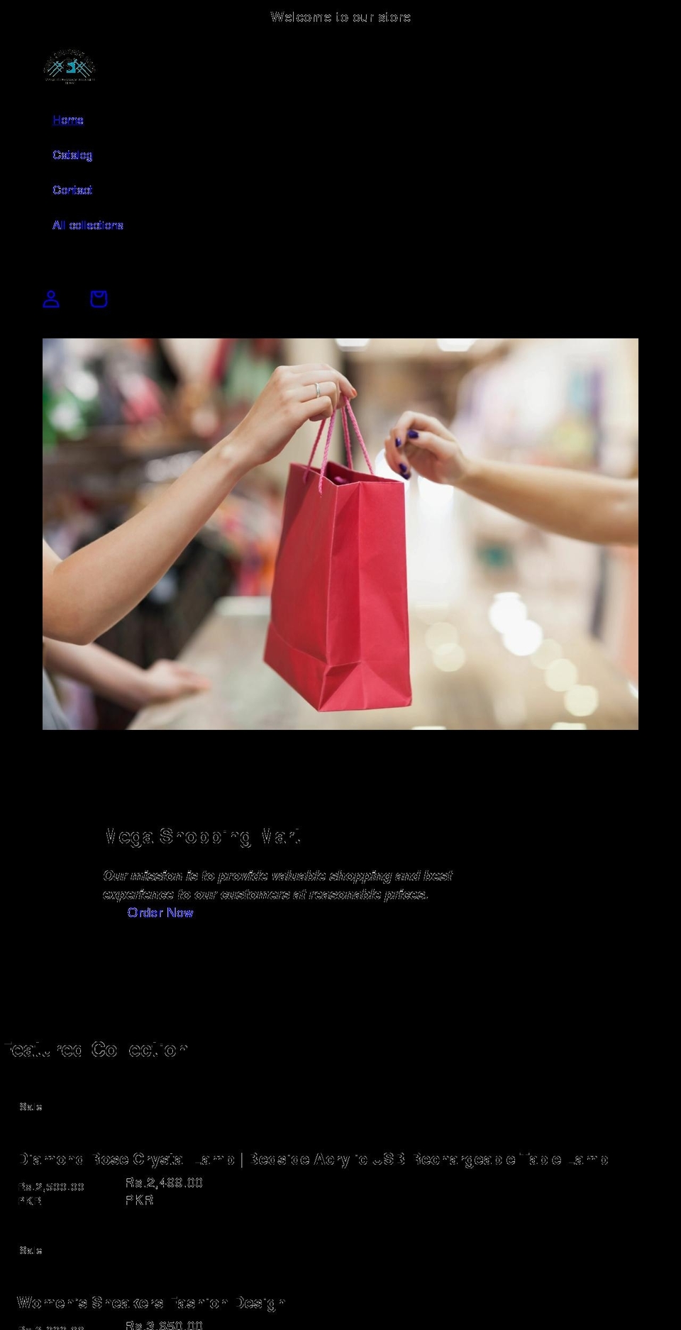 megashoppingmart.com shopify website screenshot