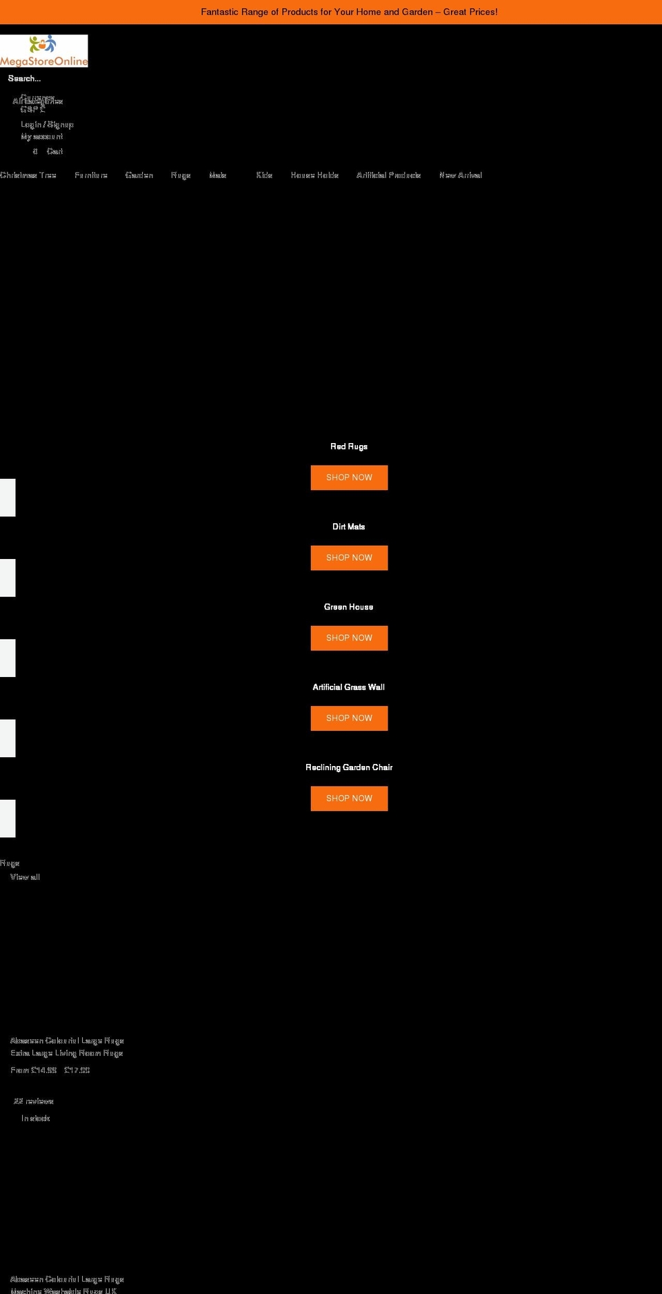 megastoreonline.co.uk shopify website screenshot