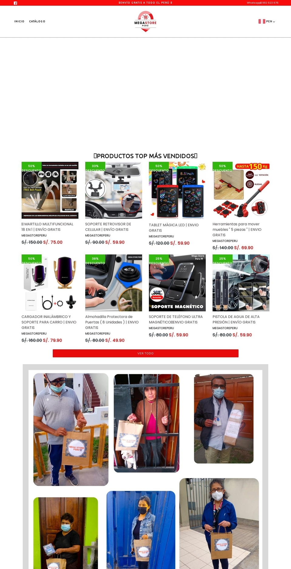 megastoreperu.com shopify website screenshot