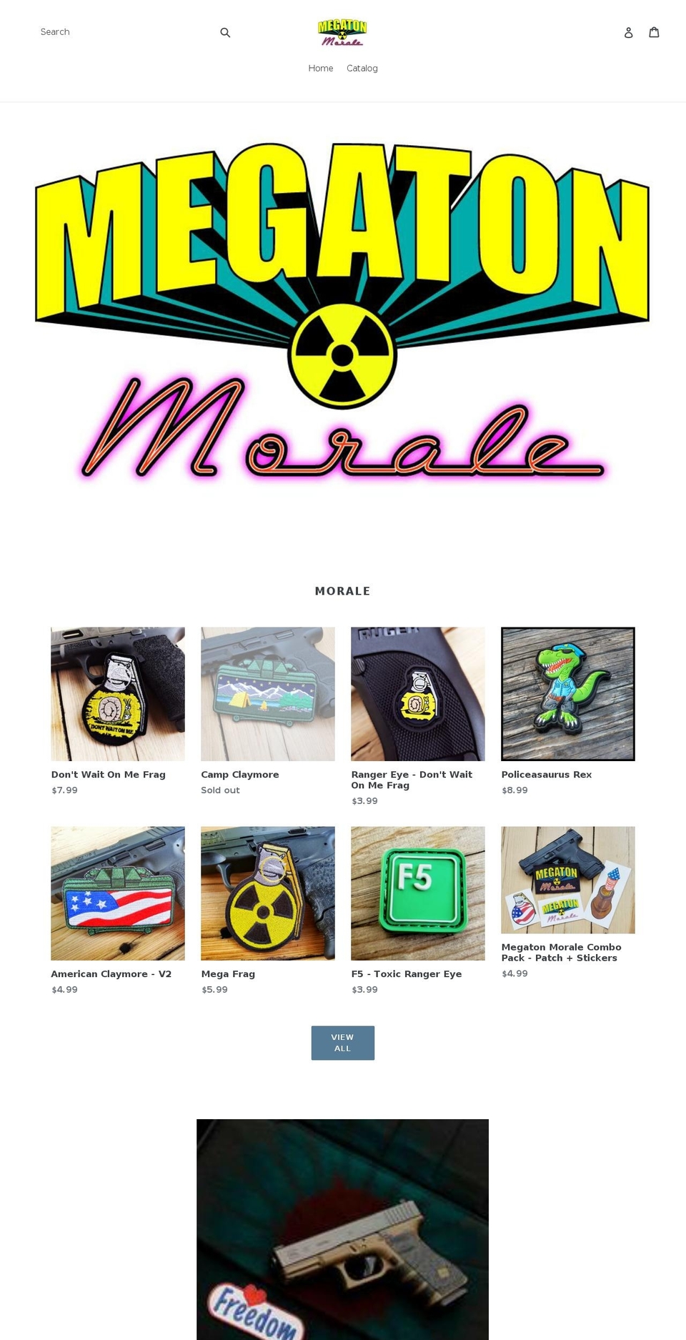 megatonmorale.com shopify website screenshot