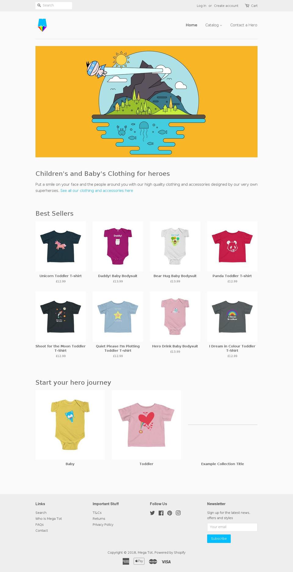 megatot.com — Shopify storefront screenshot