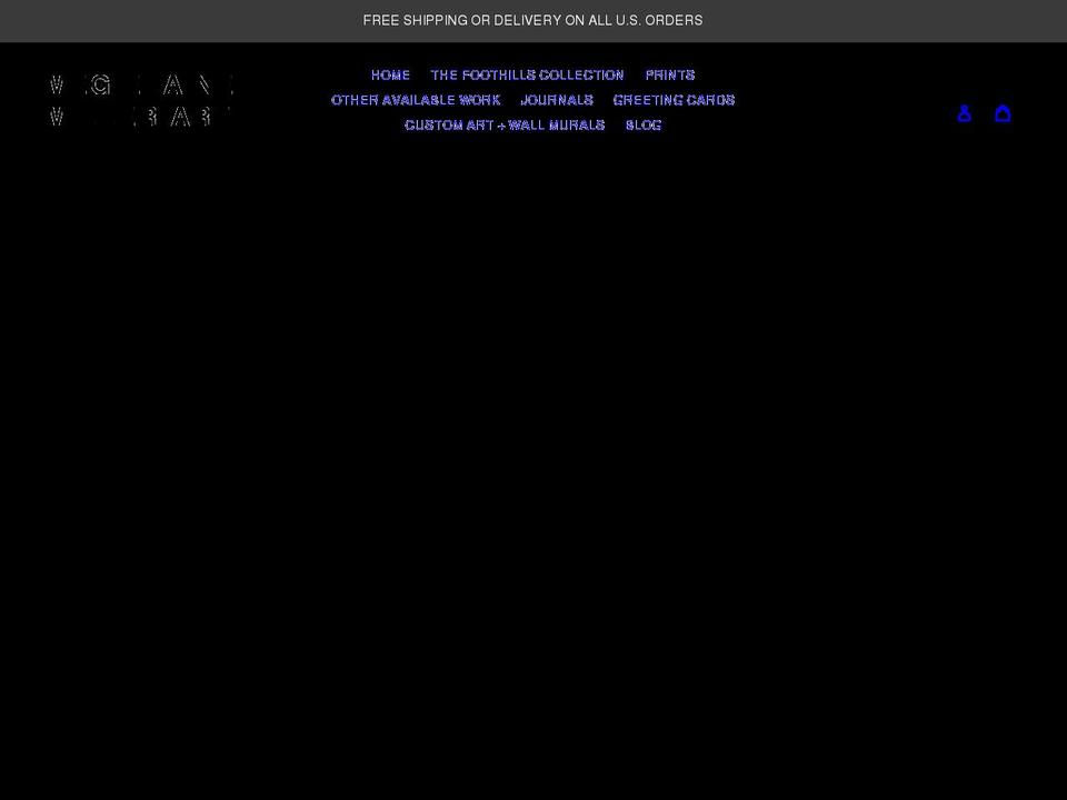 megelainemillerart.com shopify website screenshot