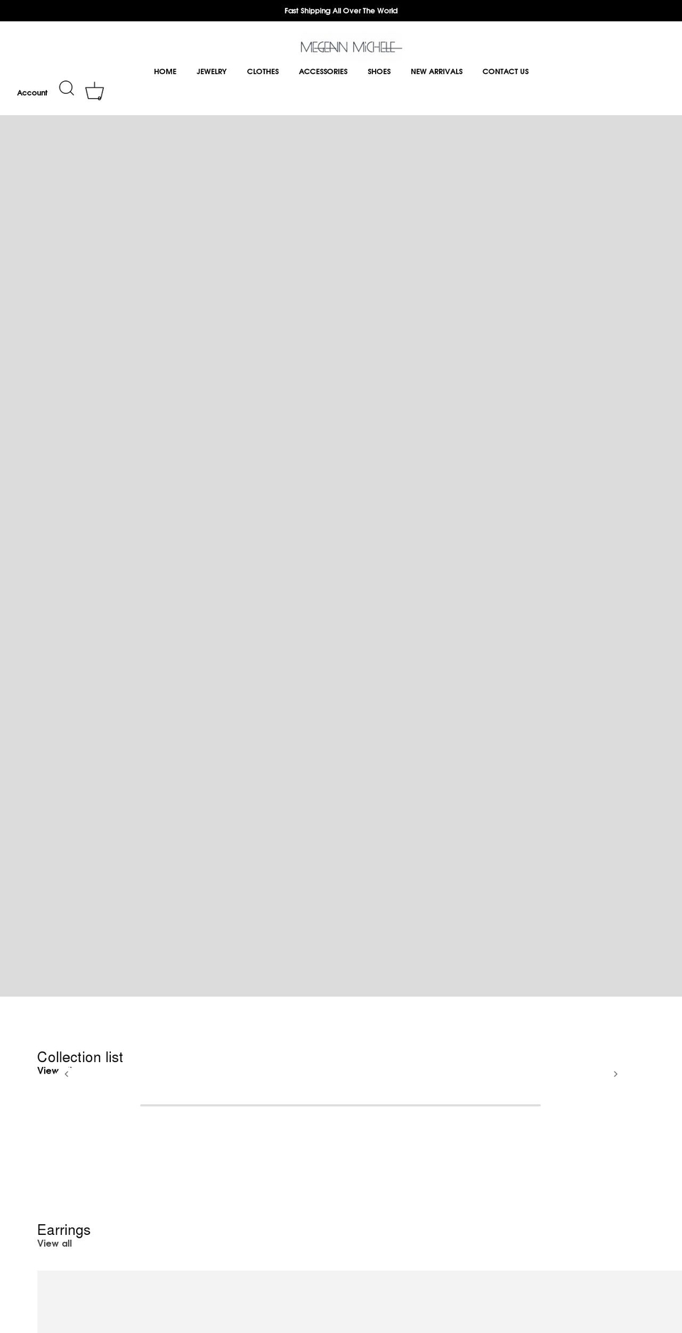 megennmichele.com shopify website screenshot