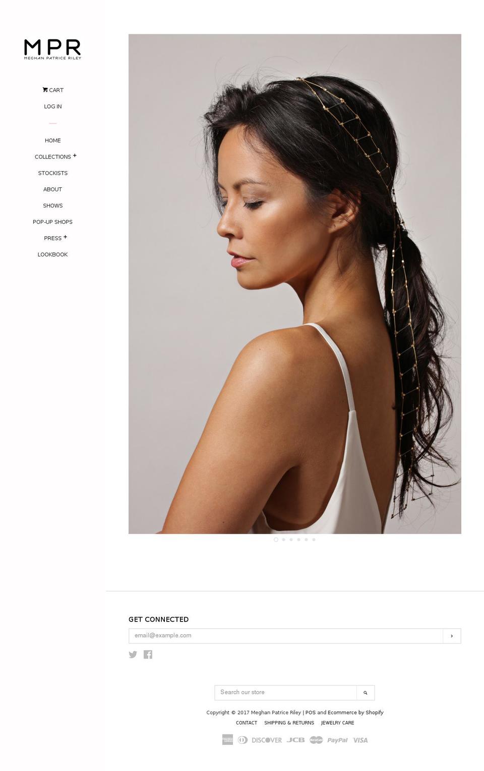 meghanpatriceriley.com shopify website screenshot
