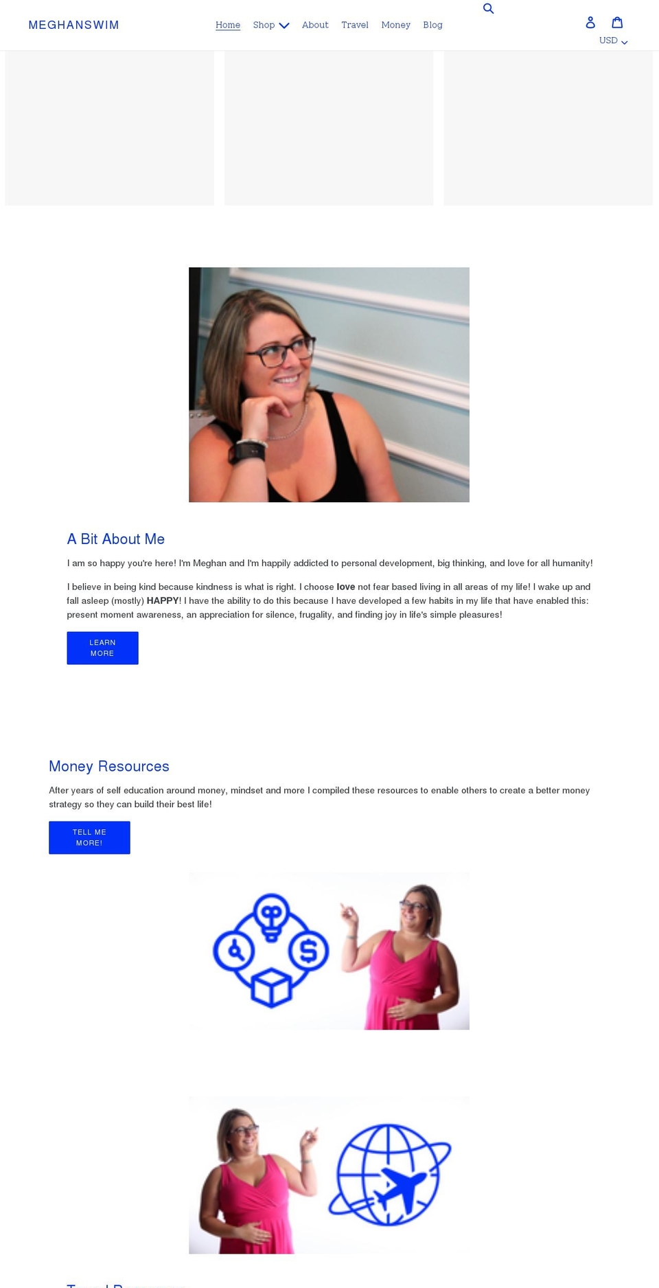 meghanswim.com shopify website screenshot