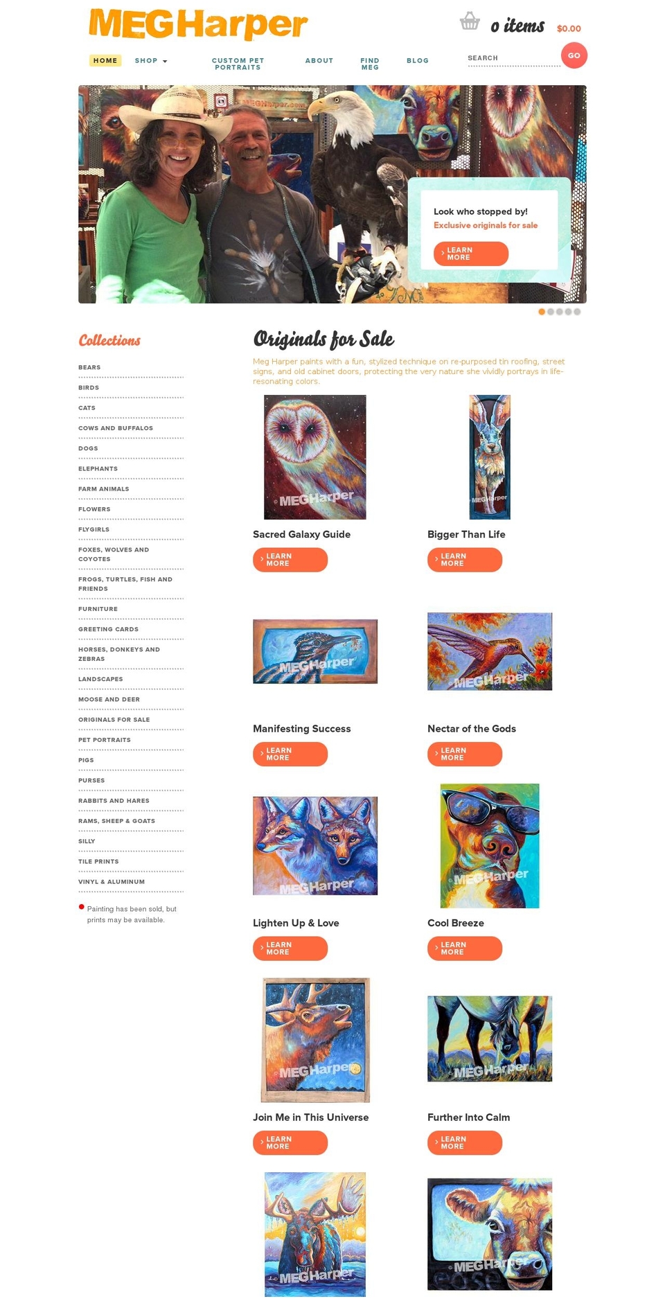 megharper.com — Shopify storefront screenshot