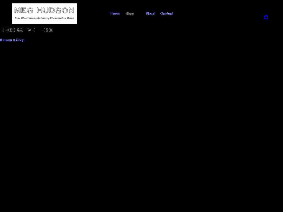 meghudson.co.uk shopify website screenshot
