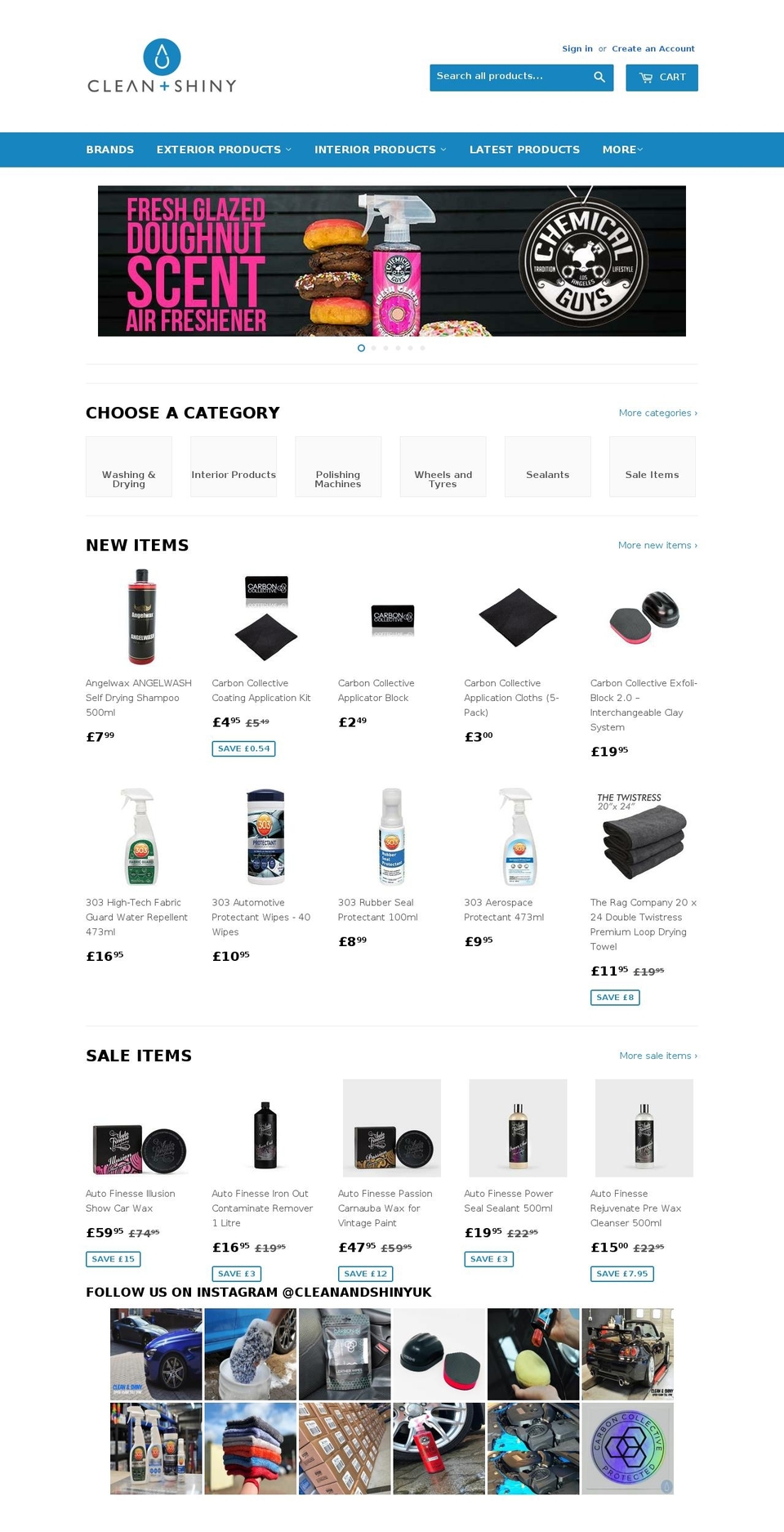Clean And Shiny WH Shopify theme site example meguiarsonline.net