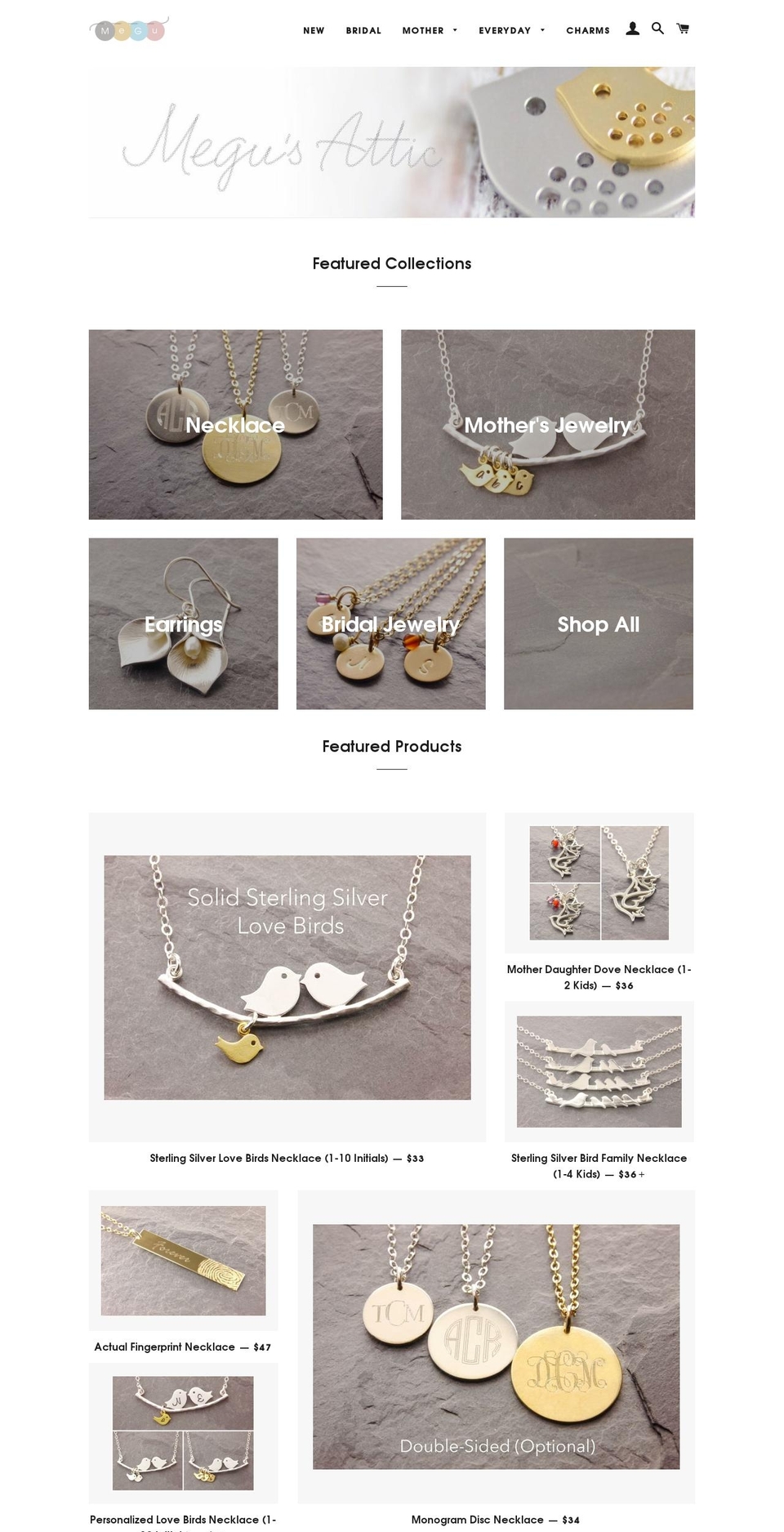 megusattic.com — Shopify storefront screenshot