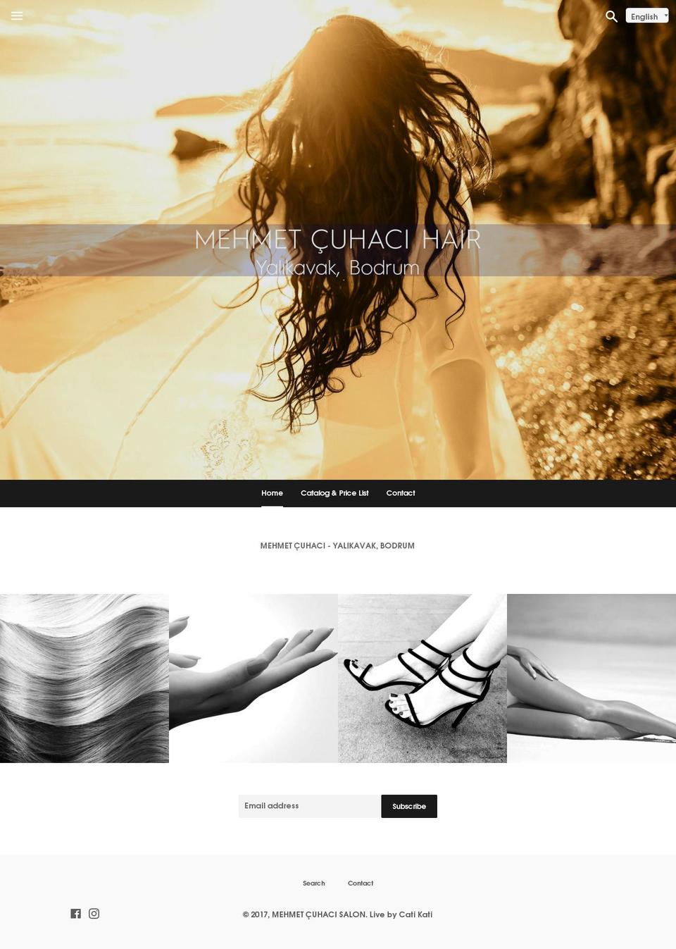 mehmetcuhaci.com shopify website screenshot