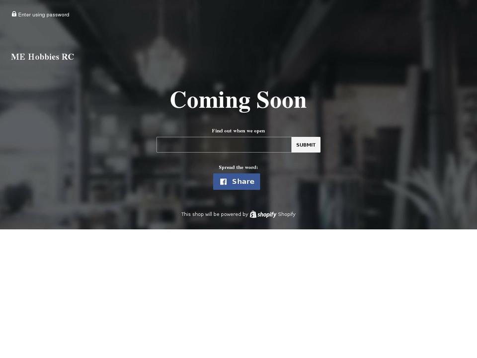 mehobbiesrc.com — Shopify storefront screenshot