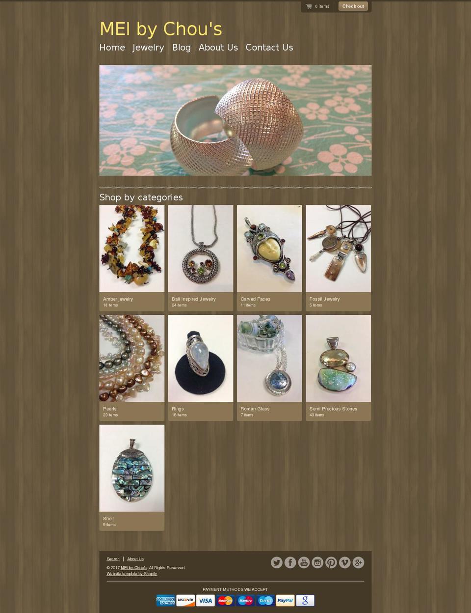 meibychous.com shopify website screenshot