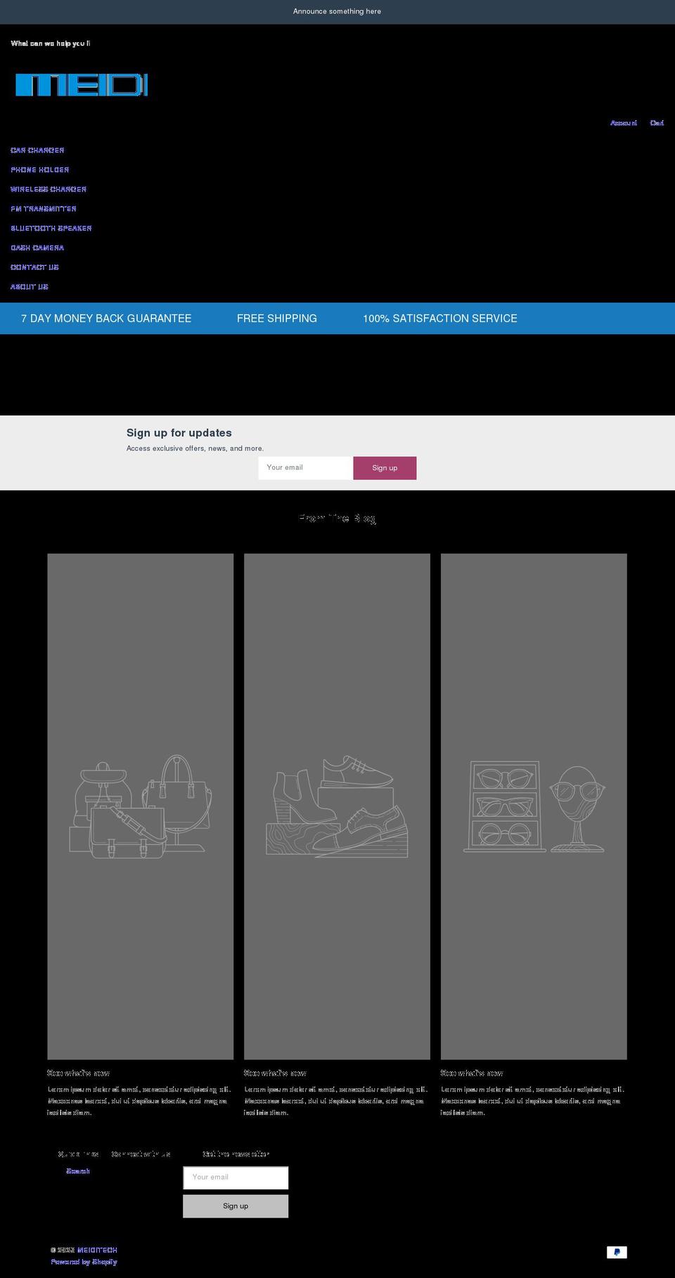 meiditech.com shopify website screenshot