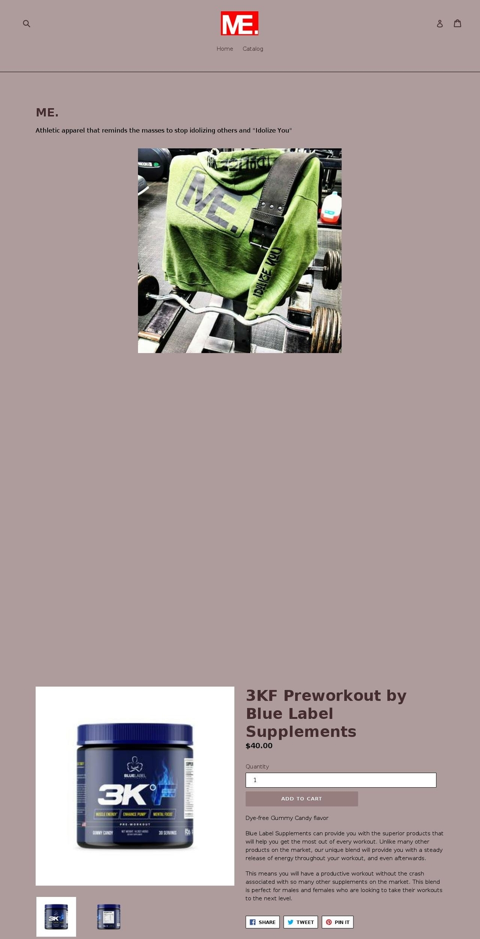 meidolizeyou.com shopify website screenshot