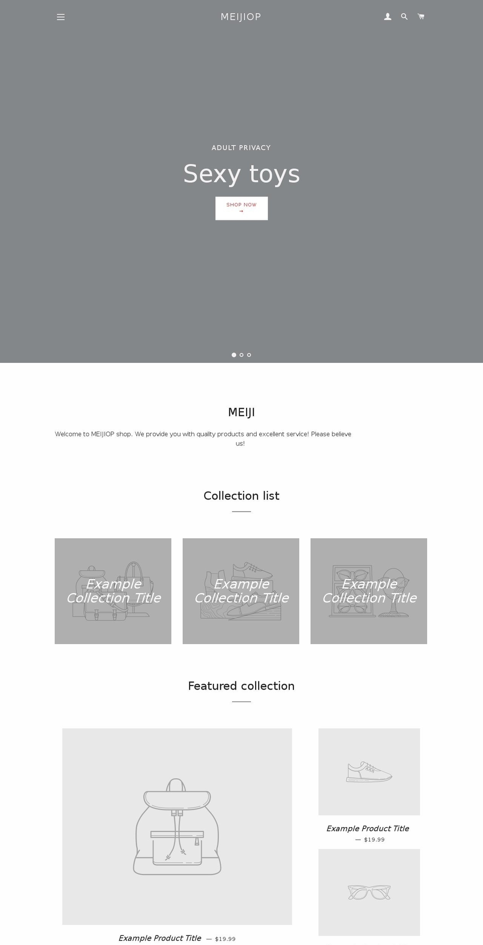 meiji7.com — Shopify storefront screenshot