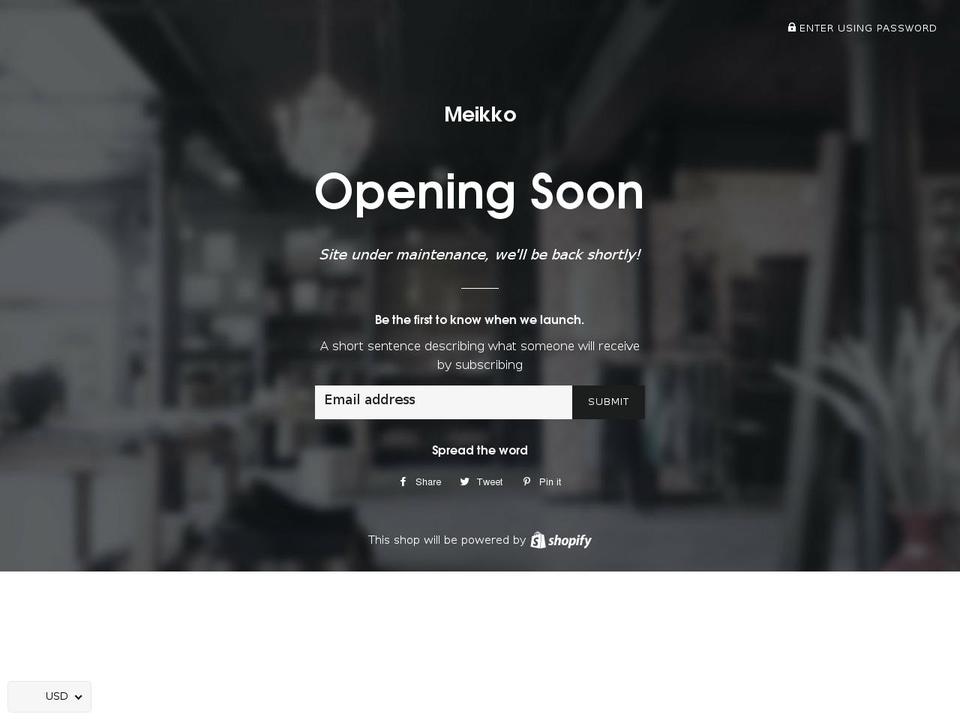 meikko.com — Shopify storefront screenshot