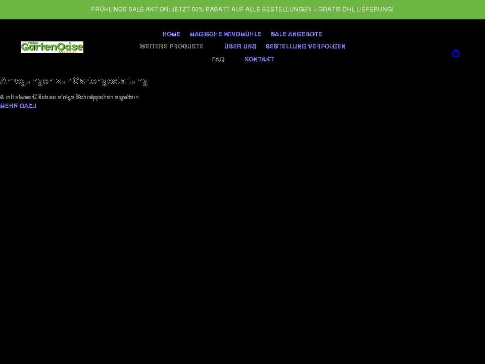 meine-garten-oase.de shopify website screenshot
