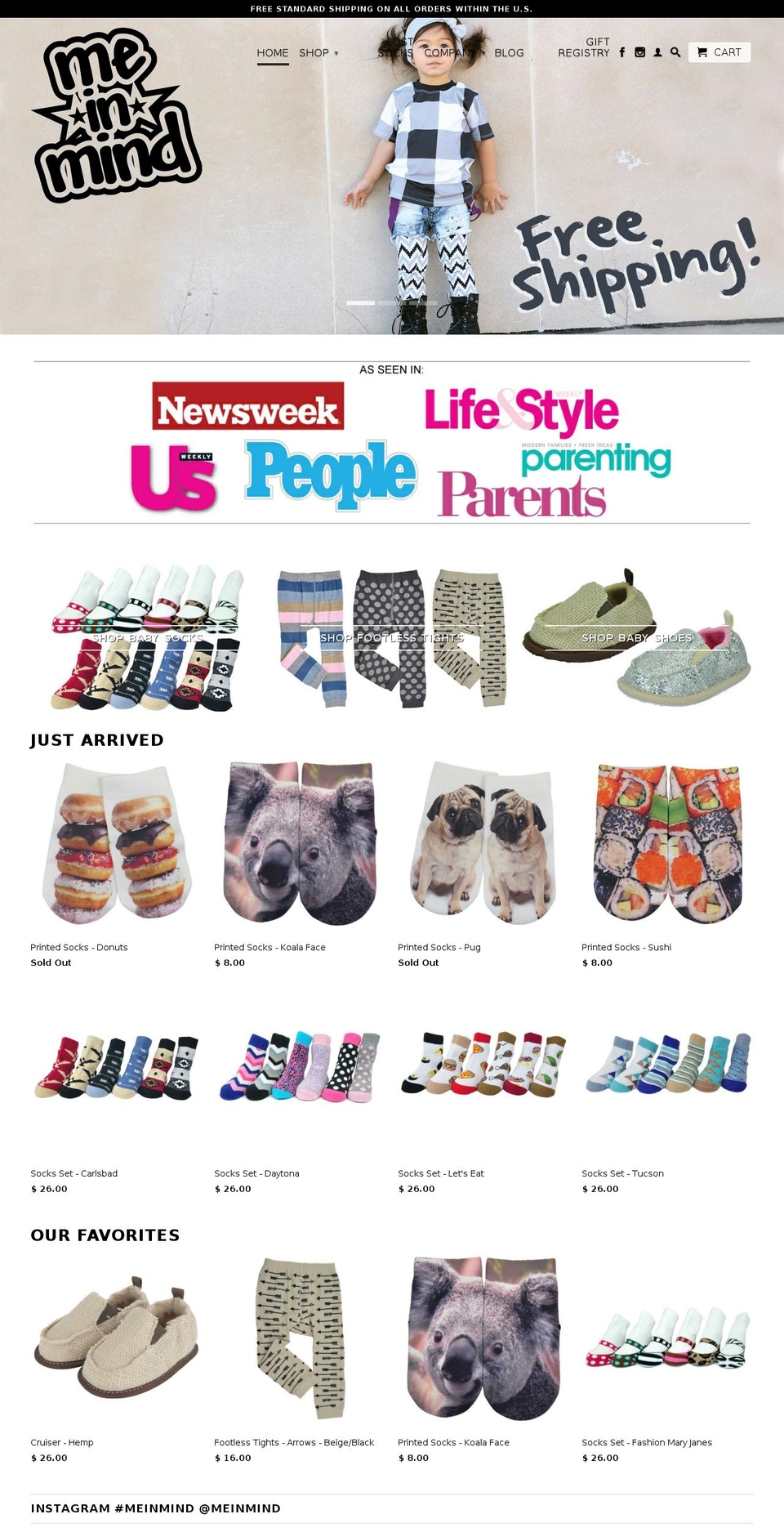 meinmindfootwear.com shopify website screenshot