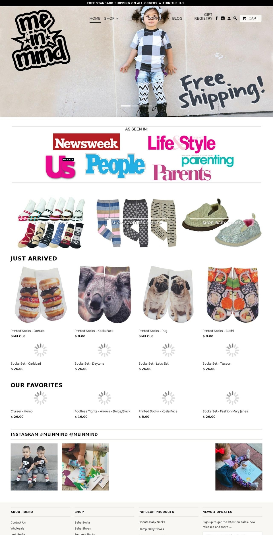 meinmindshoes.com shopify website screenshot