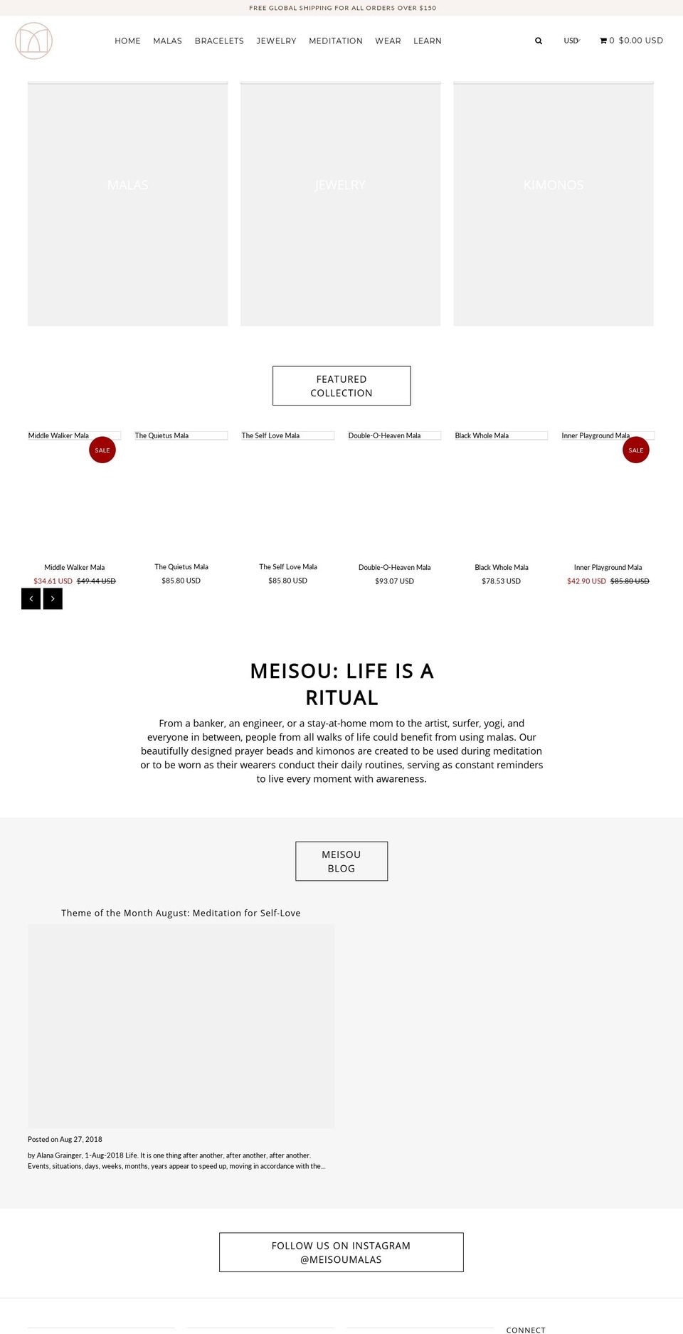 meisoumalas.com — Shopify storefront screenshot