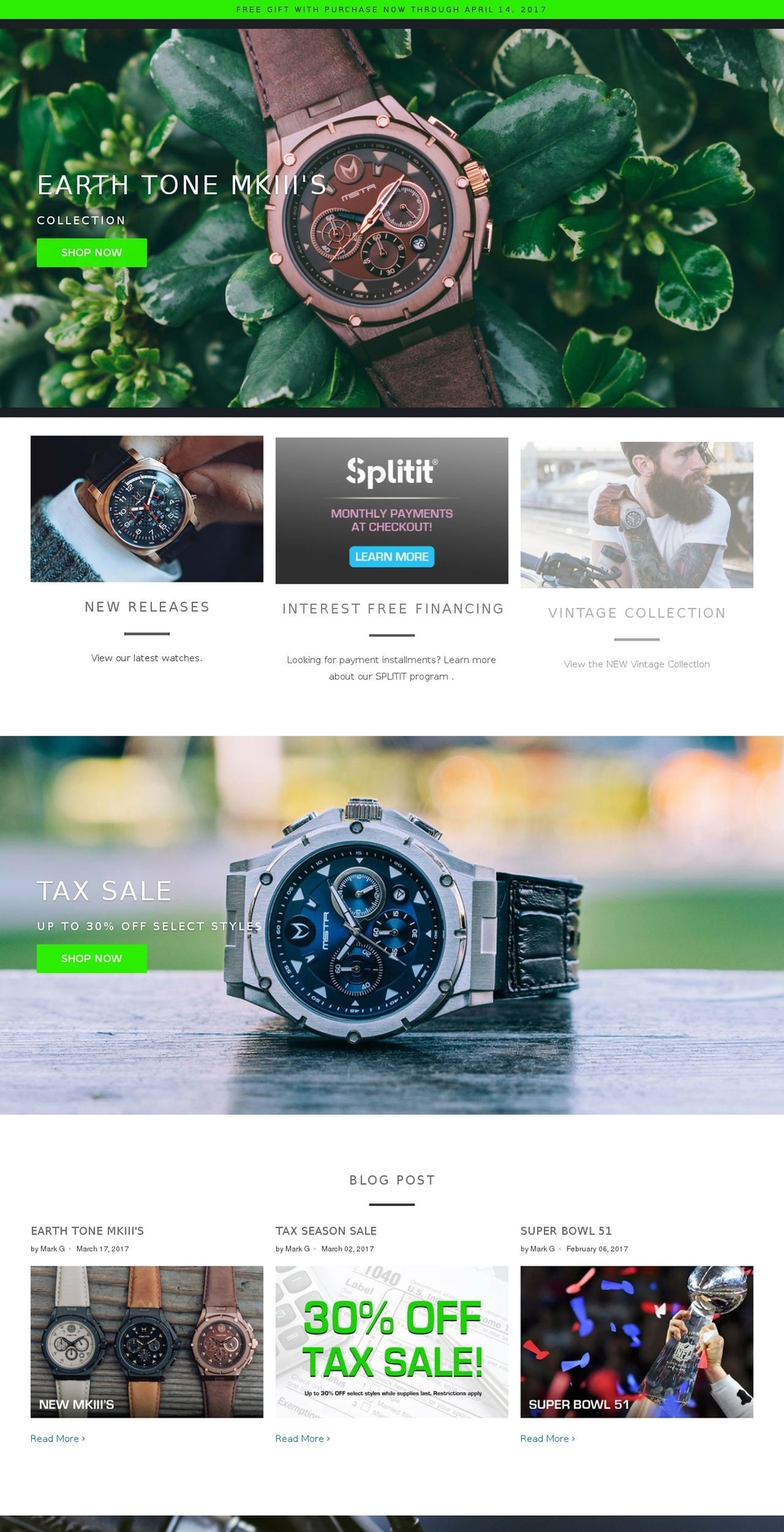 New Site Update - Additional Checkout Text Shopify theme site example meister-watches.myshopify.com