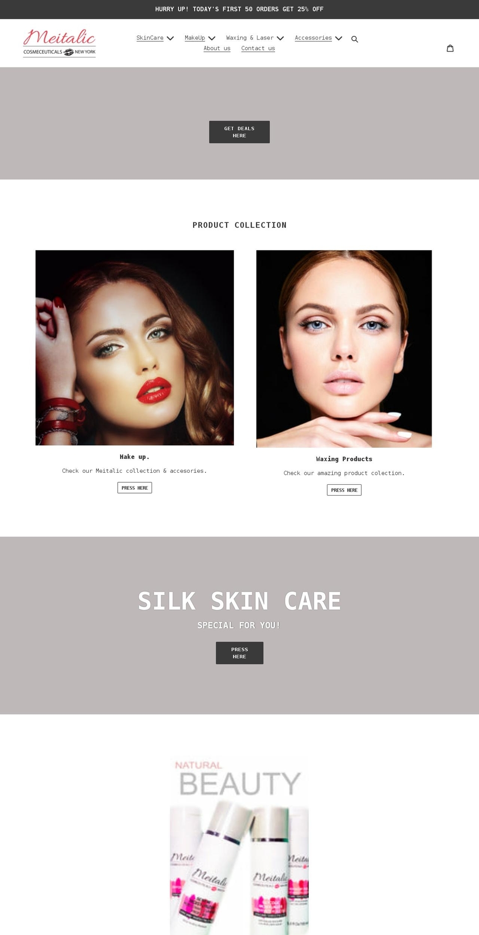 meitalic.com shopify website screenshot