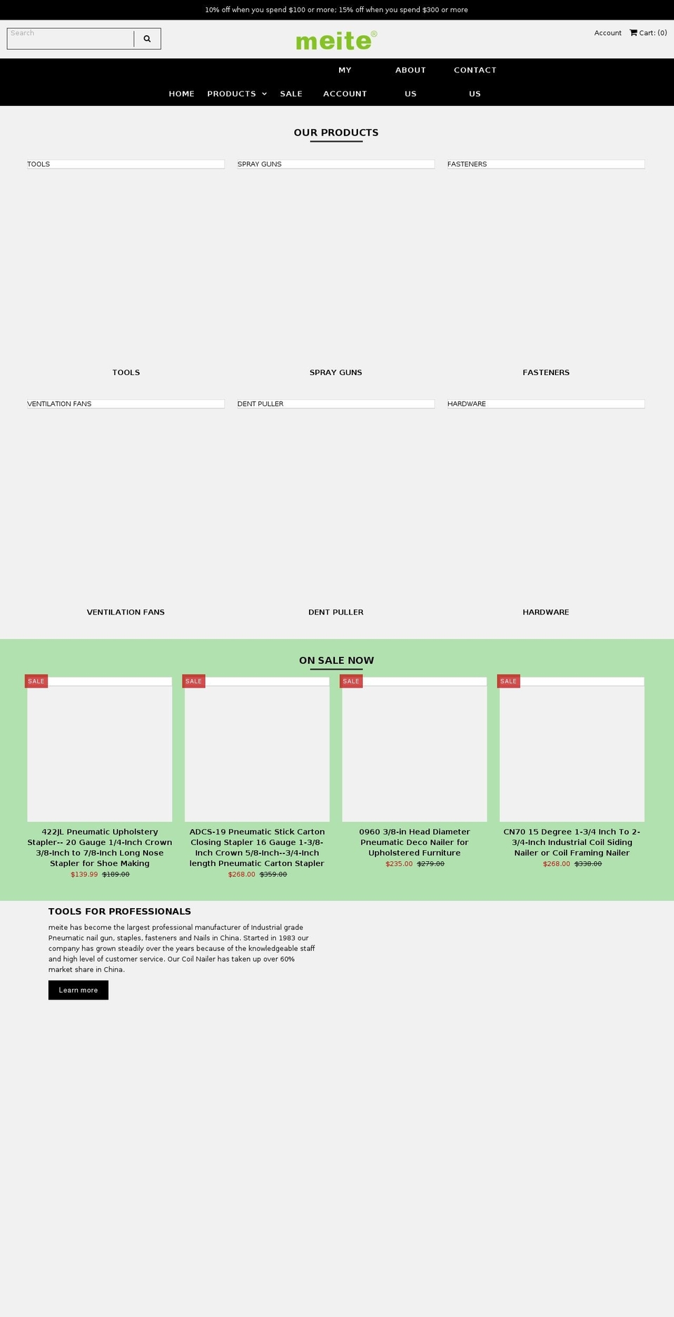 meiteusa.com shopify website screenshot