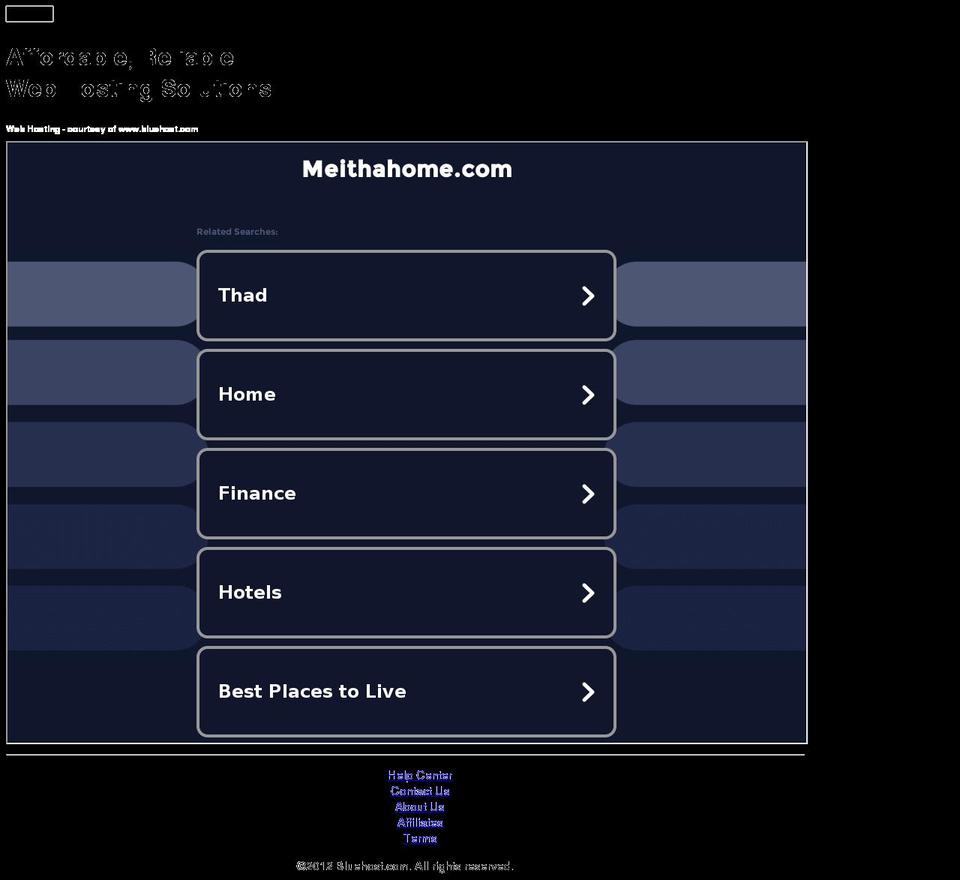 meithahome.com — Shopify storefront screenshot