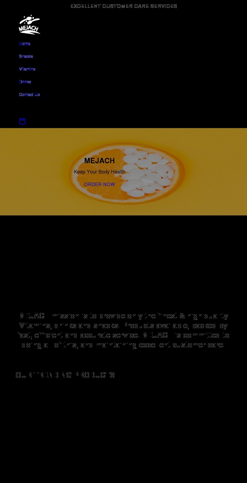 mejach.com shopify website screenshot