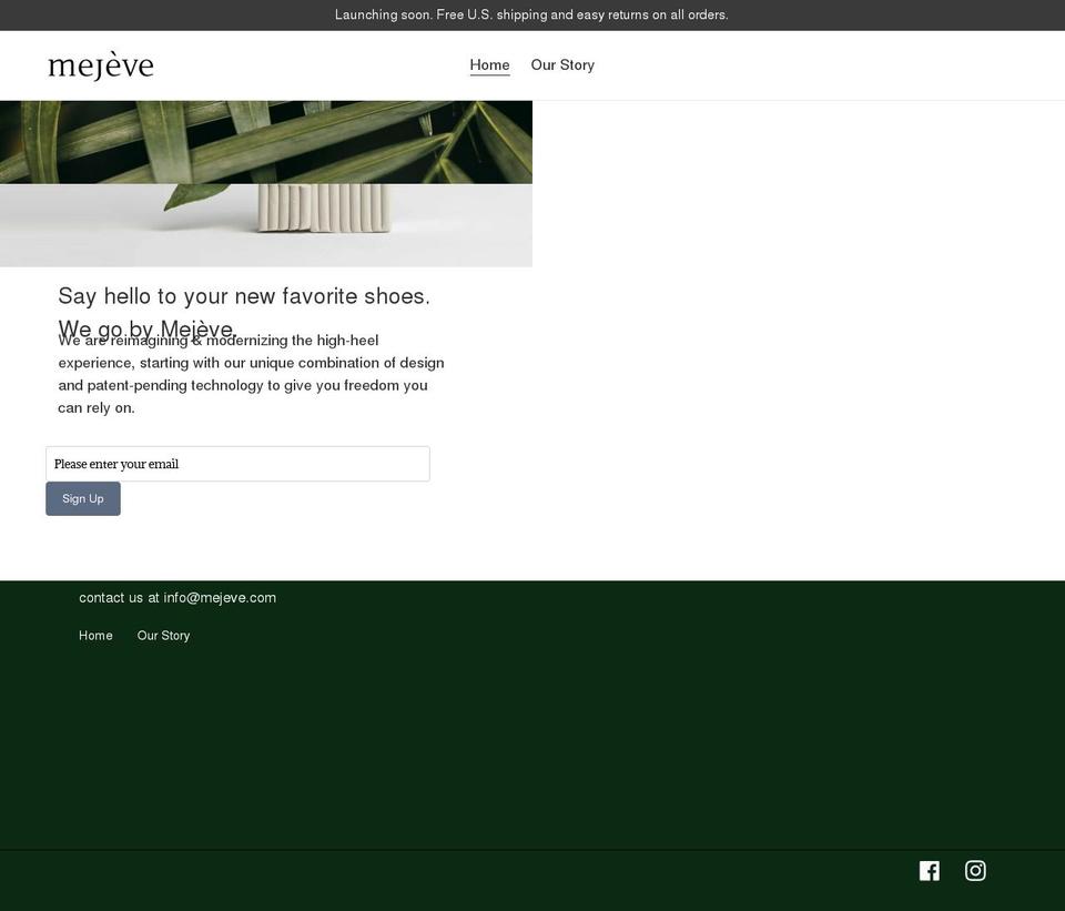 mejeve.com shopify website screenshot