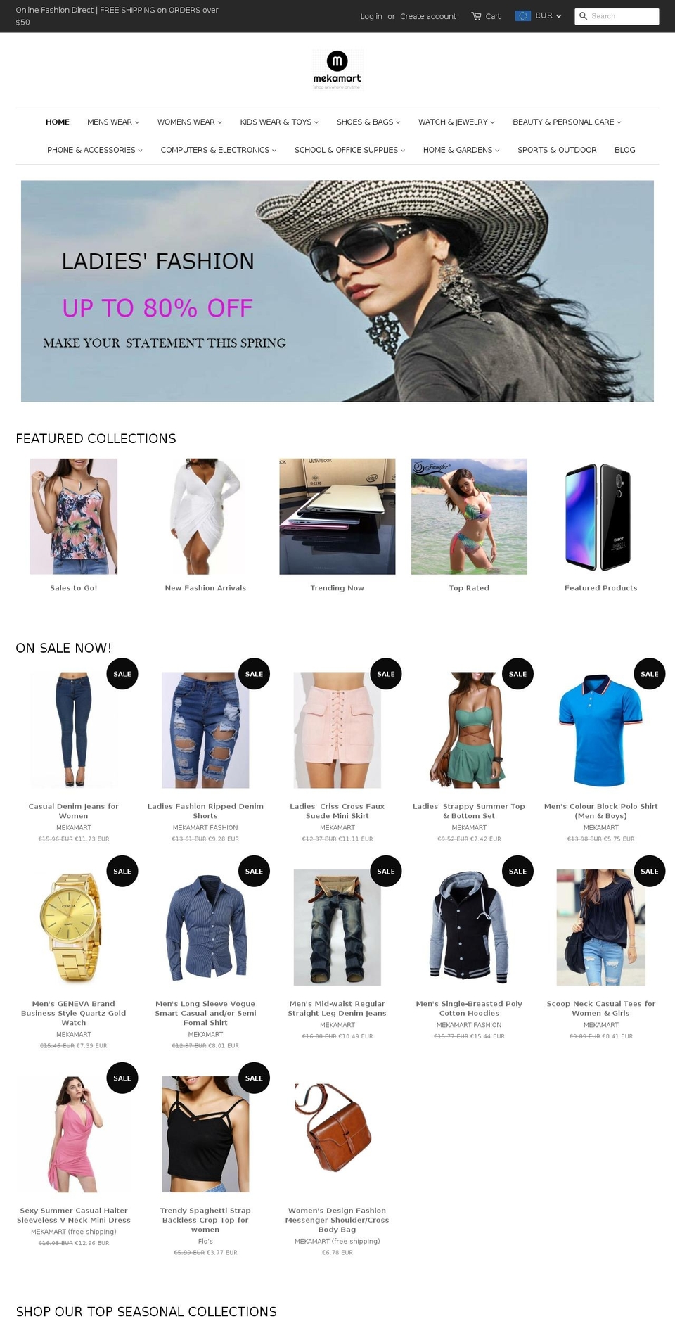 mekamart.com — Shopify storefront screenshot