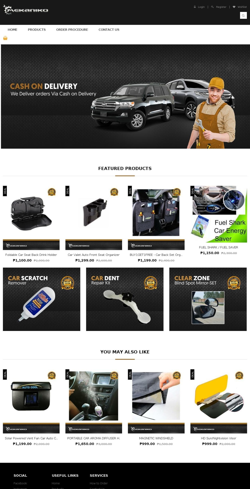 mekaniko.net shopify website screenshot