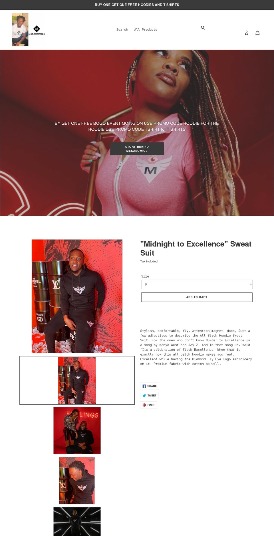 mekanomicsdesignerclothing.com shopify website screenshot