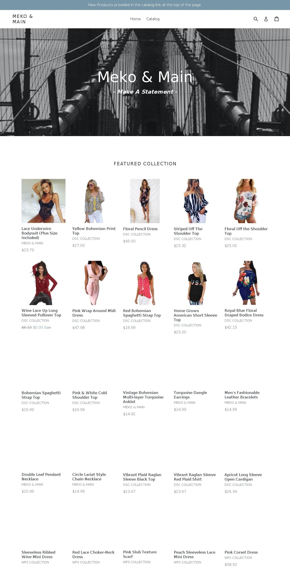 mekomain.com — Shopify storefront screenshot