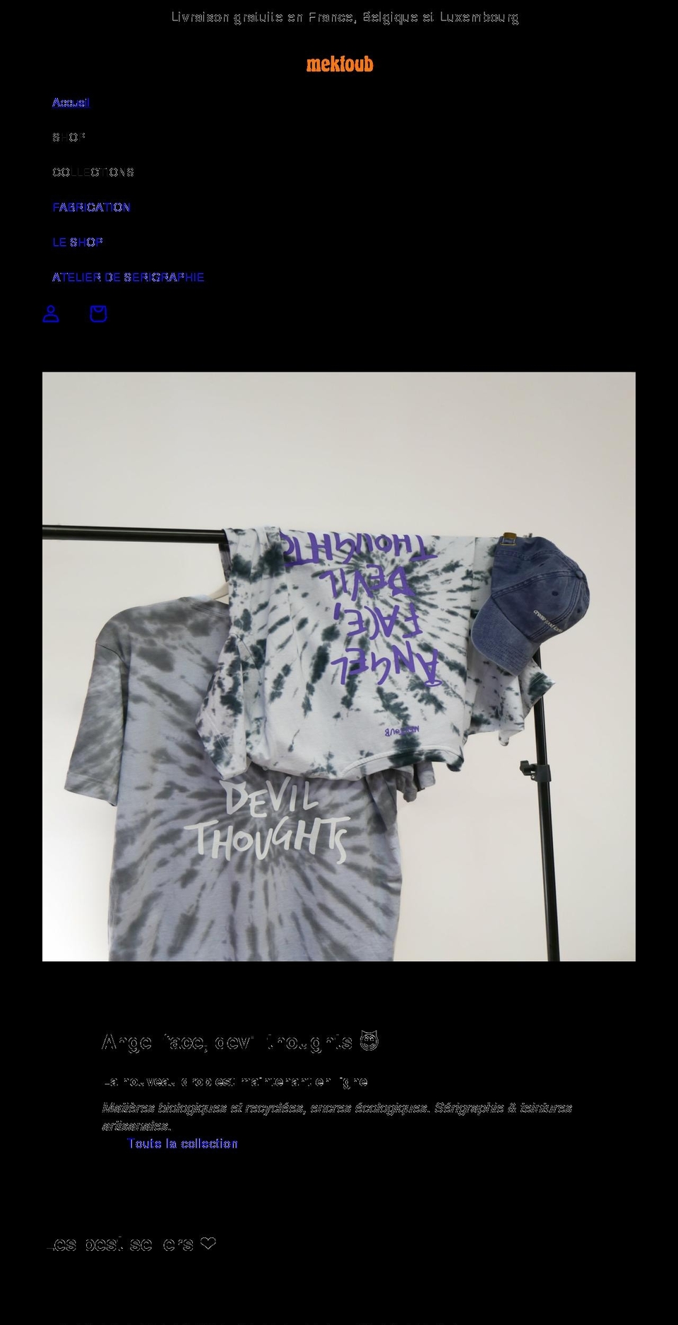 mektoubandchill.com shopify website screenshot