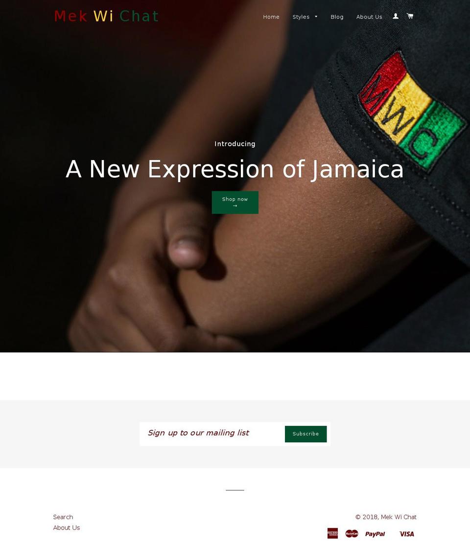 mekwichat.com shopify website screenshot