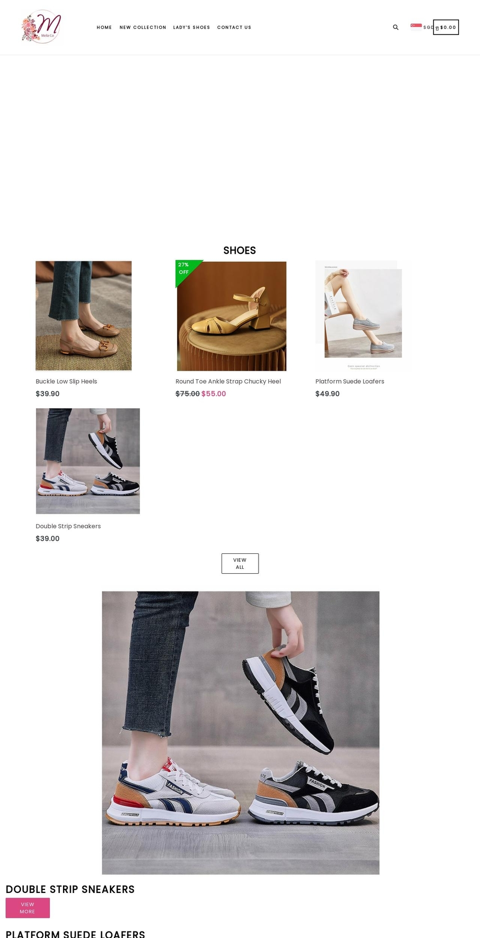 mela-co.com shopify website screenshot